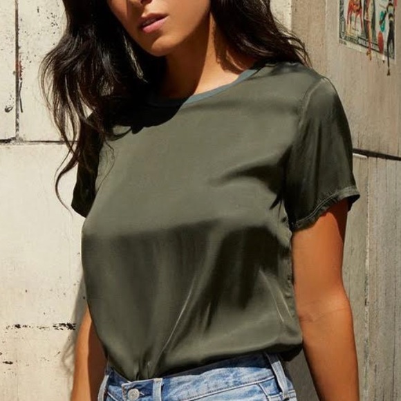 Nation LTD Marie sateen boxy crop battalion - Picture 3 of 3